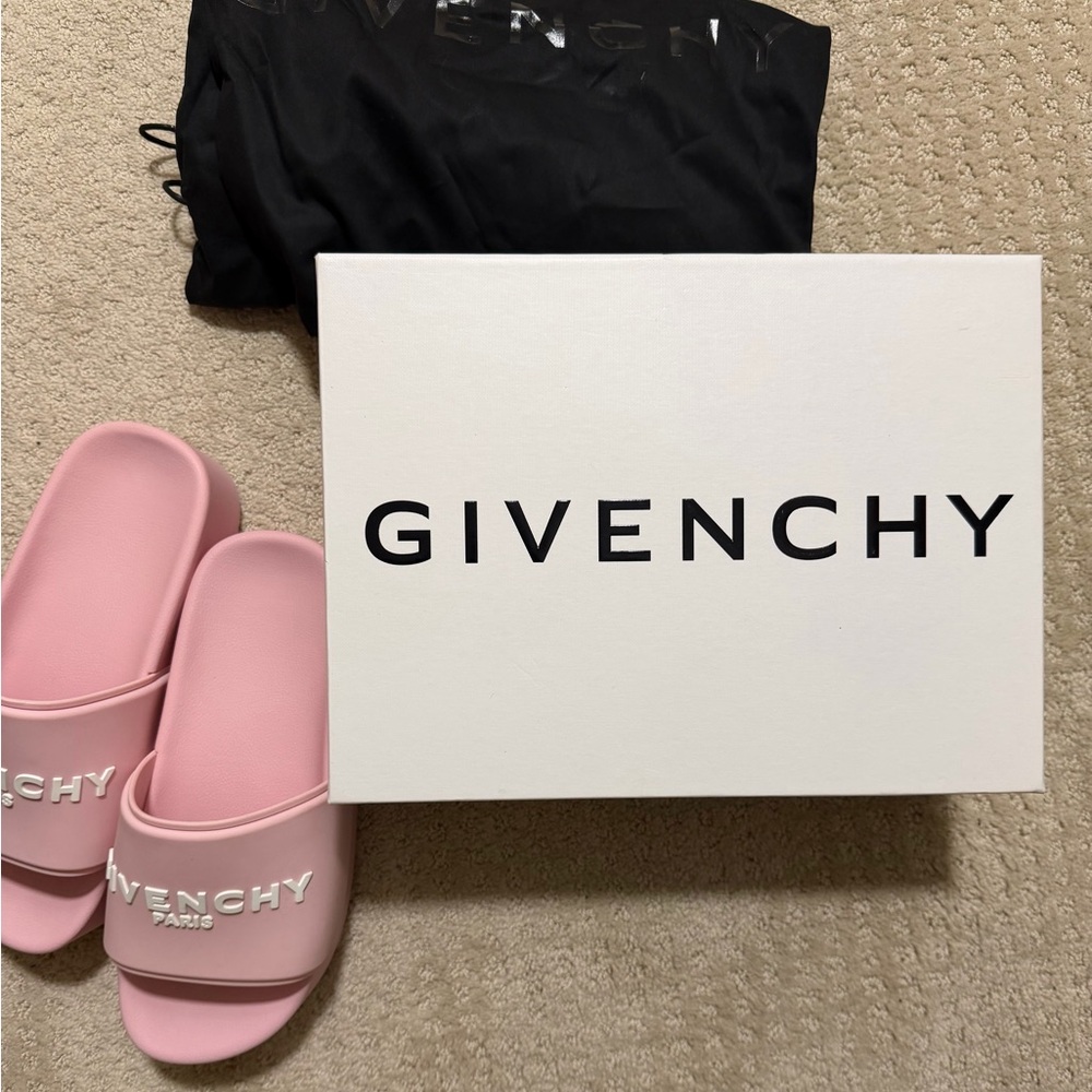 Givenchy Soft Pink Slide Sandals